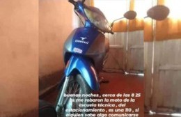 Roban una moto del estacionamiento de la Escuela Técnica