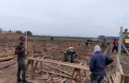 Construcción de la Escuela Técnica en Pérez Millán