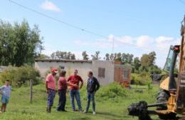 Extendido de la red de agua potable en barrio El Triángulo