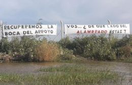 Suspenden las obras en la boca del arroyo Las Hermanas