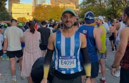 El ramallense Martín Domenech corrió la Maratón de Chicago