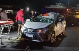 Violento accidente en la autopista