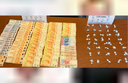 Aprehendieron a un hombre con cocaína y dinero en efectivo