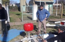 Sigue la obra del pozo de bombeo en Villa General Savio