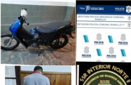 Recuperan motocicleta robada