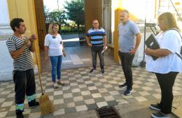 Poletti recorrió el Cementerio municipal