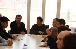 Reunión de trabajo entre Poletti y Axel Kicillof