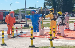 Bomberos de Ramallo culminaron la capacitación en Materiales Peligrosos