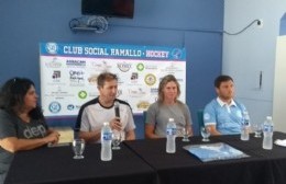 Ayelén Stepnik dictó una clínica de hockey en el Club Social Ramallo