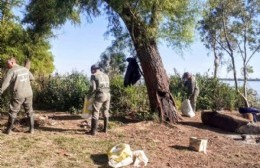 Tareas de saneamiento en la Reserva Natural