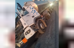 Accidente entre dos camiones: los conductores debieron ser hospitalizados
