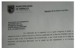 El Ejecutivo municipal convocó la mesa paritaria