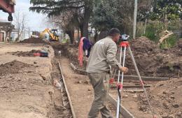 Avanza la obra de cordón cuneta en Defensores de Victoria