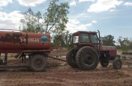 Maquinaria nicoleña arrasó vegetación a la vera del Arroyo Ramallo