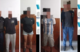 Cuatro aprehendidos tras un operativo en Camino de la Costa