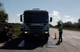 Operativo de control de peso en la Ruta 51