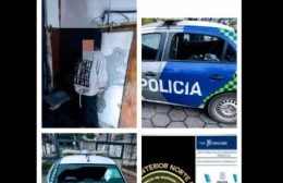 Un patrullero destruido y una oficial con heridas fue el saldo de pelea entre vecinos