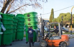 Llegaron otros 120 nuevos contenedores de basura