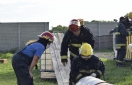 Los Bomberos Voluntarios realizaron la primera práctica del año