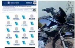 Secuestran moto con la numeración adulterada