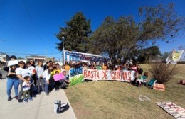 Vecinos se concentraron en repudio a los incendios en las islas