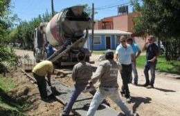 Poletti recorrió obras públicas en diferentes localidades