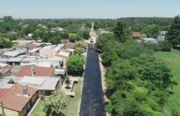 Obras de asfaltado en Ramallo