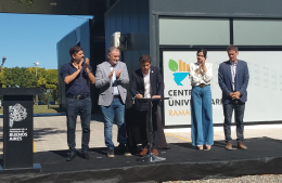 Con la presencia del gobernador Axel Kicillof, quedó inaugurado el Centro Universitario Municipal de Ramallo