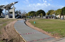 Avanza la obra del monumento a Malvinas en Villa Ramallo