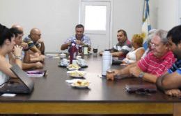 El intendente se reunió con representantes gremiales locales