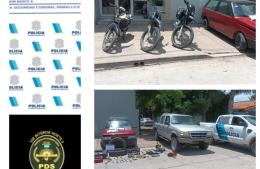 Detuvieron a varias personas: les encontraron armas, vehículos y palas