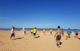 Este sábado se realizará un encuentro barrial de fútbol playa