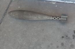 Descartan peligro en COMIRSA: el mortero era chatarra de práctica