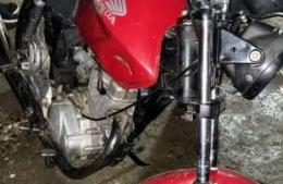 El propio damnificado recuperó la moto que le habían robado