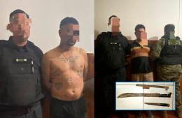 Dos detenidos tras amenazar a una mujer con arma tumbera, cuchillo y machete