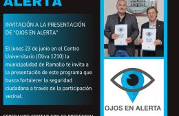 Presentan “Ojos en alerta”