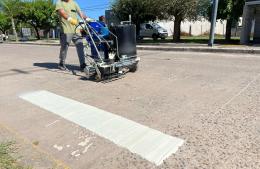 Pintura y demarcación en sendas peatonales