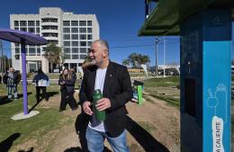 Poletti inauguró la obra de puesta en valor de la Plaza del Estibador