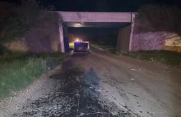 Camión chocó contra el puente de Ruta 51 y perdió su caja