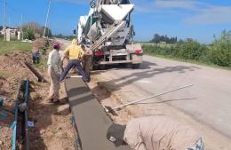 Comenzó la obra de cordón cuneta en Pérez Millán