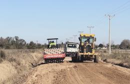 Inminente finalización de los trabajos en el camino entre Ramallo y El Paraíso
