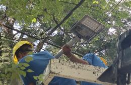La Municipalidad comenzó el recambio de luminarias en el Barrio Don Antonio