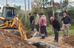 Continúa la obra de cloacas en Barrio Pinar del Río